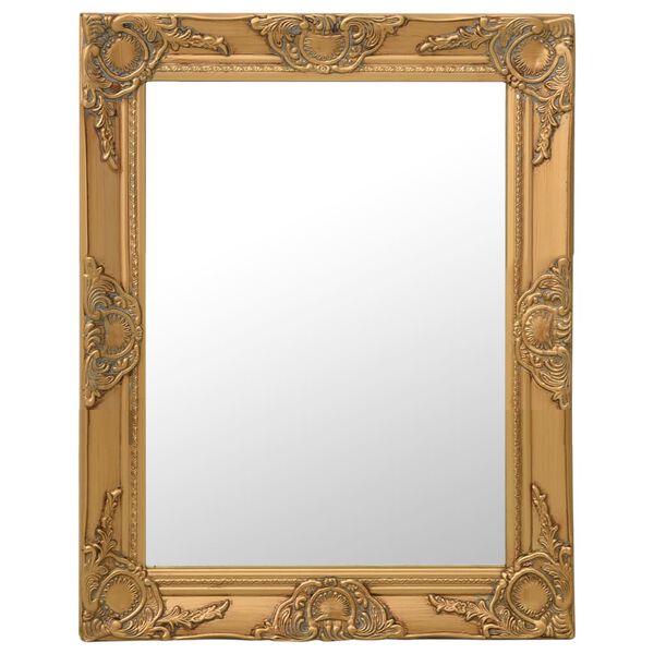 vidaXL Wall Mirror Baroque Style 50x60 cm Gold
