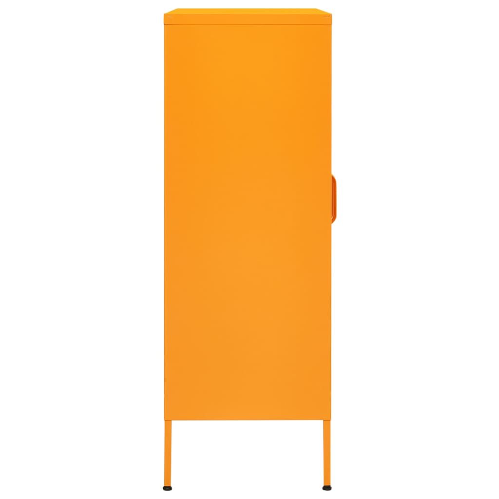 vidaXL Storage Cabinet Mustard Yellow 80x35x101.5 cm Steel