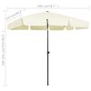 vidaXL Beach Parasol Sand Yellow 200x125 cm