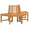 vidaXL Half Round Tree Bench Ø160 cm Solid Wood Eucalyptus