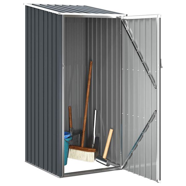 vidaXL Garden Shed Anthracite 87x98x159 cm Galvanised Steel