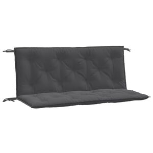 vidaXL Garden Bench Cushions 2 pcs Melange Anthracite 120x50x7 cm Fabric
