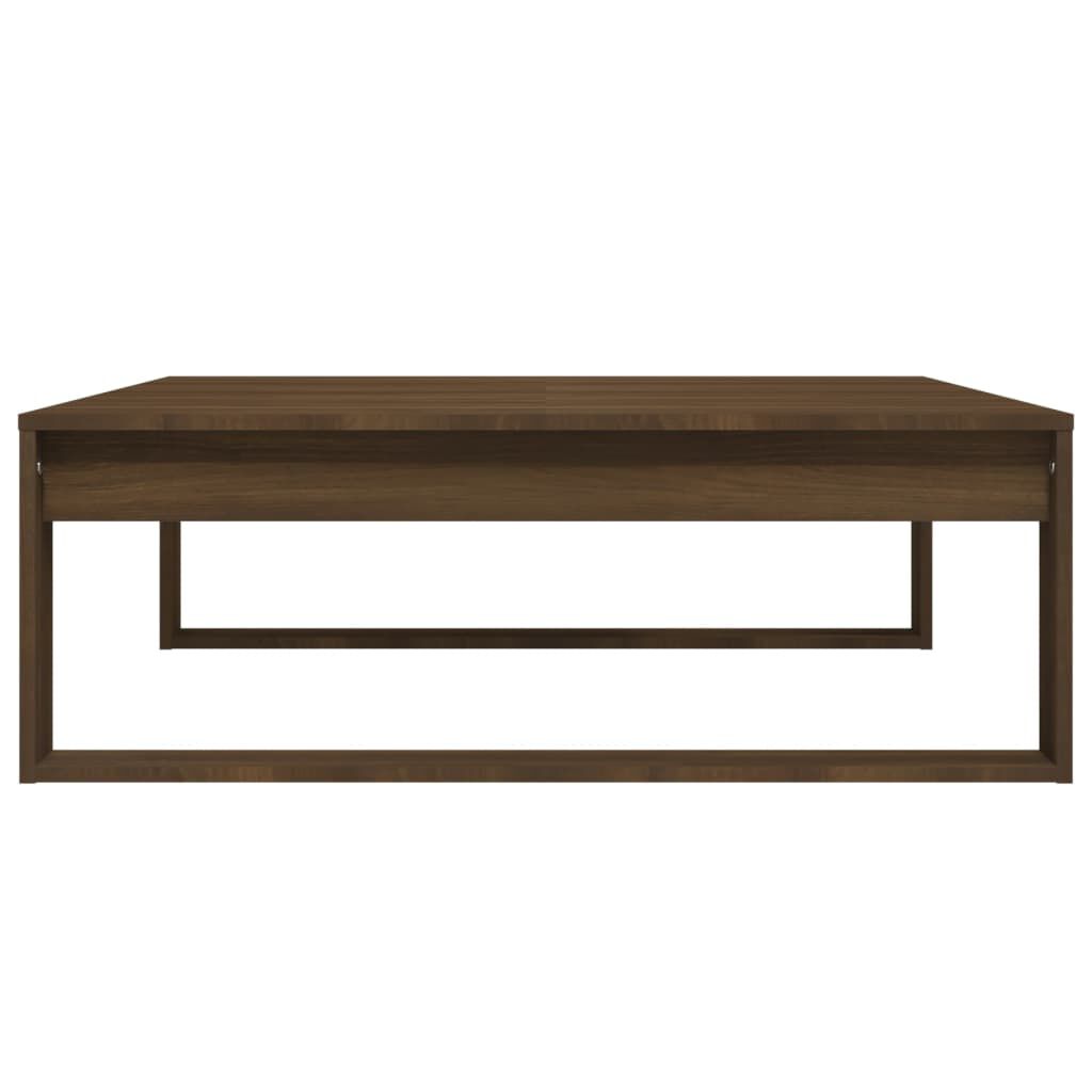 vidaXL Coffee Table Brown Oak 100x100x35 cm Engineered Wood