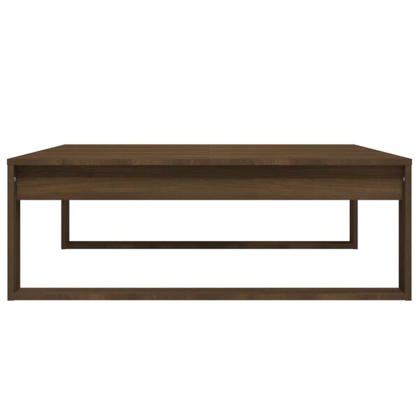 vidaXL Coffee Table Brown Oak 100x100x35 cm Engineered Wood