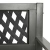 vidaXL Garden Bench 125 cm Steel Grey