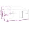 vidaXL Cream Foldable Pop-up Party Tent 3 x 6 m
