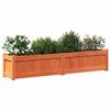 vidaXL Garden Planters 2 pcs Wax Brown Solid Wood Pine