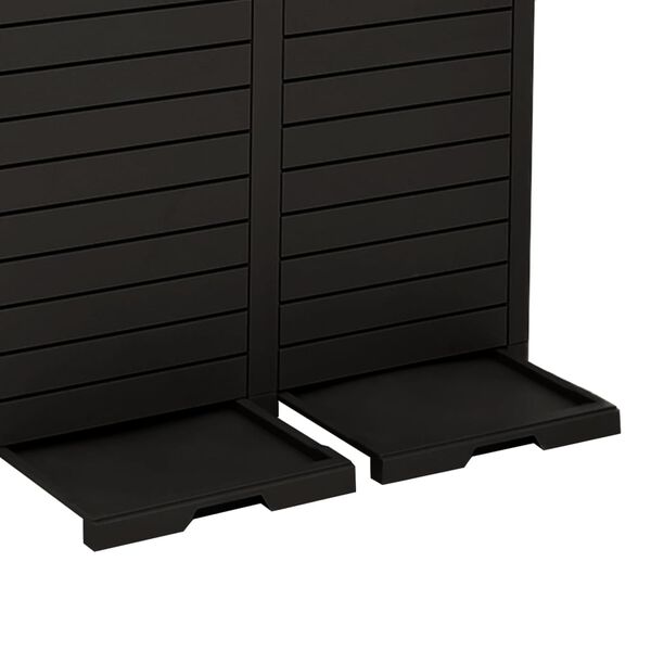 vidaXL Outdoor Garbage Bin Black 78x41x86 cm Polypropylene