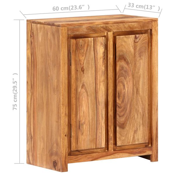 vidaXL Sideboard 60x33x75 cm Solid Wood Acacia