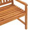 vidaXL 3-Seater Garden Bench with Table 150 cm Solid Teak Wood