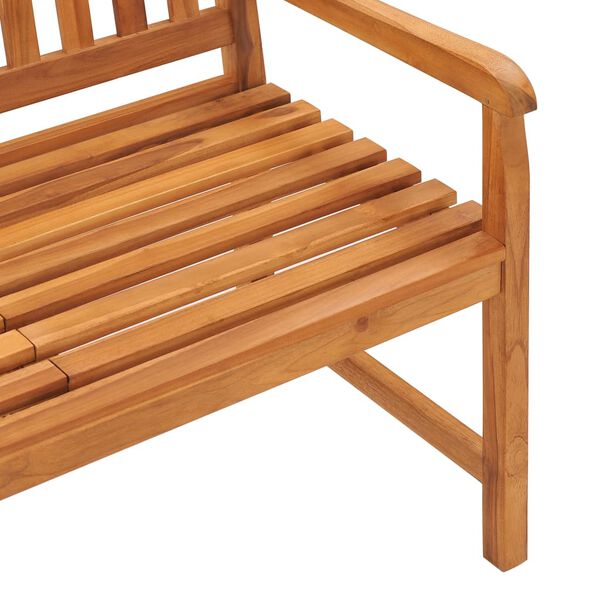 vidaXL 3-Seater Garden Bench with Table 150 cm Solid Teak Wood