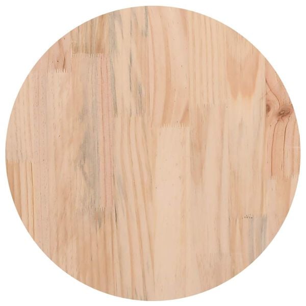 vidaXL Table Top Ø30x2.5 cm Solid Wood Pine