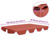 vidaXL Replacement Canopy for Garden Swing Terracotta 150/130x105/70cm