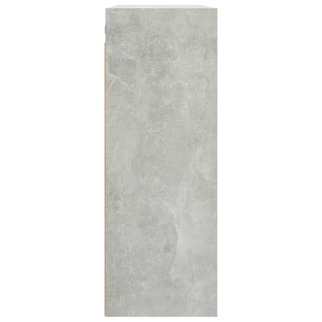 vidaXL Hanging Wall Cabinet Concrete Grey 69.5x32.5x90 cm