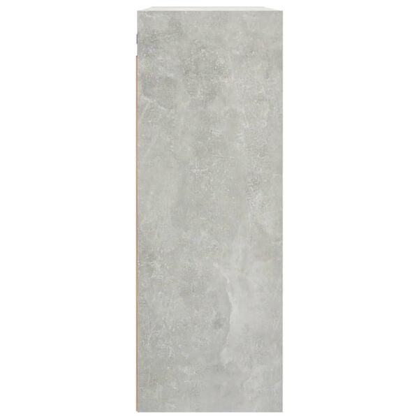 vidaXL Hanging Wall Cabinet Concrete Grey 69.5x32.5x90 cm