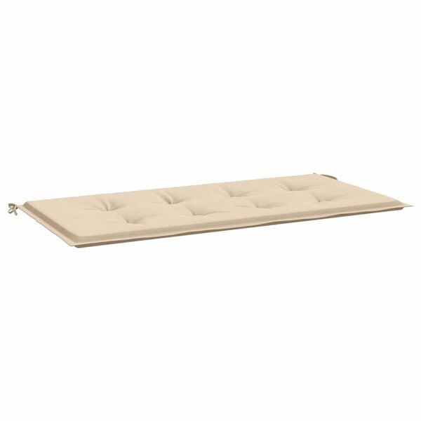 vidaXL Garden Bench Cushion Beige 120x50x4 cm Oxford Fabric