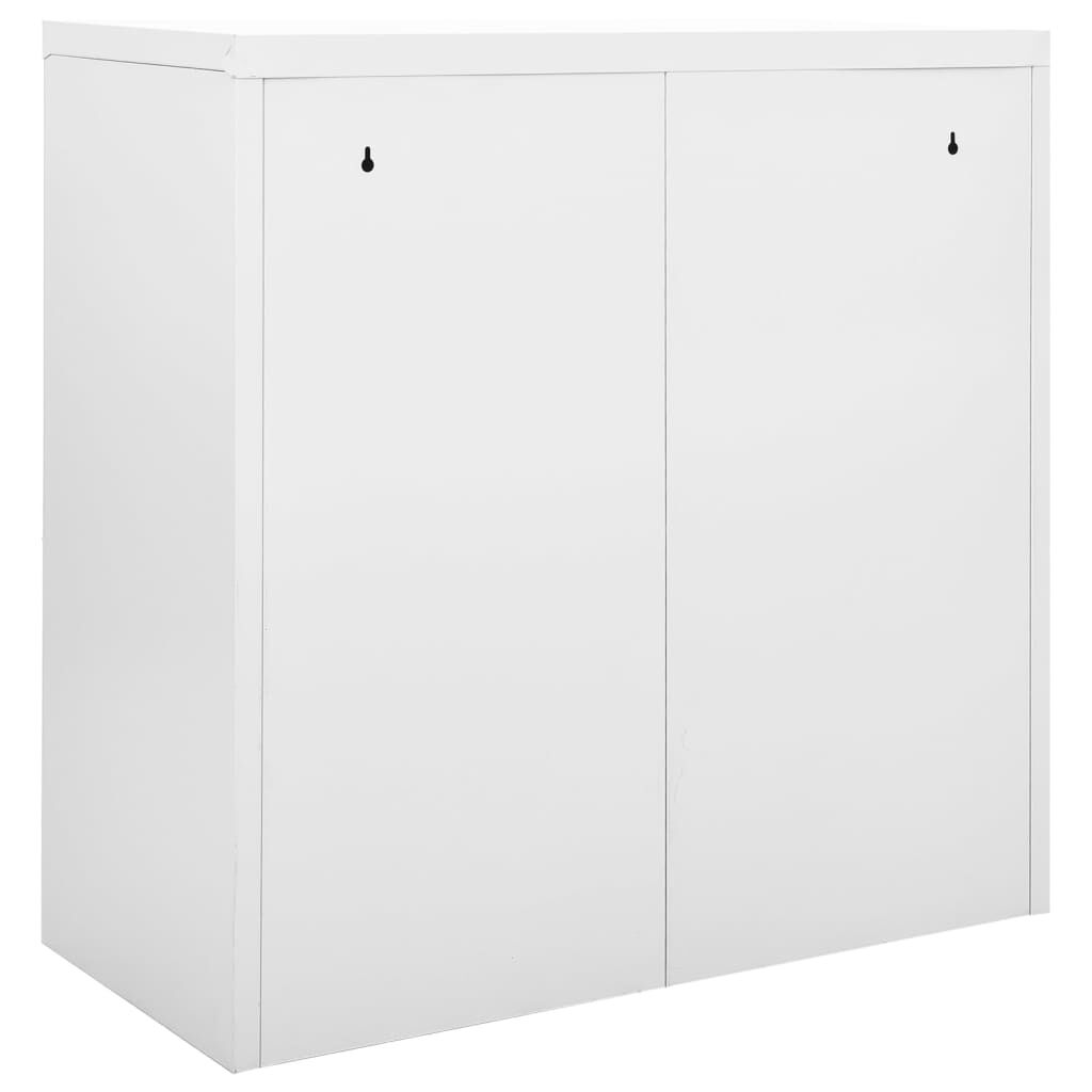 vidaXL Sliding Door Cabinet Grey 90x40x90 cm Steel