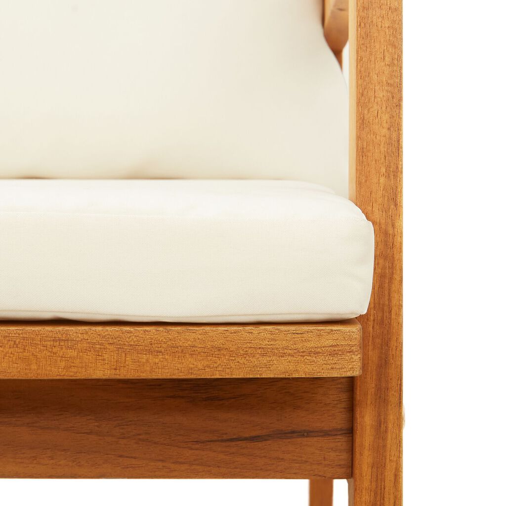 vidaXL Garden Bench with Cushions 115x65x71 cm Solid Acacia Wood