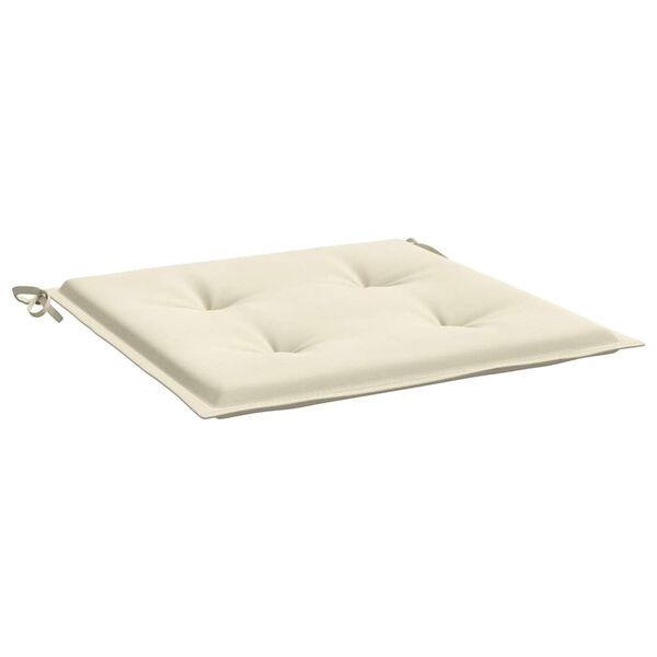 vidaXL Garden Chair Cushions 2 pcs Cream 40x40x4 cm Oxford Fabric