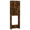 vidaXL Washing Machine Cabinet Smoked Oak 64x25,5x190 cm