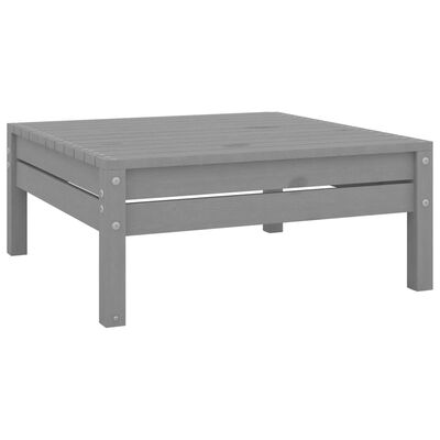 vidaXL 6 Piece Garden Lounge Set Grey Solid Wood Pine