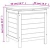 vidaXL Garden Storage Box White 50x49x56.5 cm Solid Wood Fir