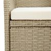 vidaXL 7 Piece Garden Dining Set Beige