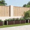 vidaXL Garden Raised Bed Brown 240x80x45 cm Galvanised Steel