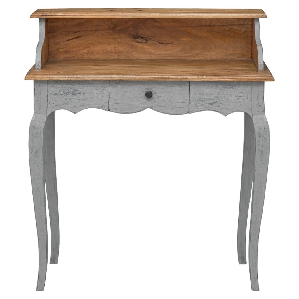 vidaXL Writing Desk Solid Mahogany Wood 80x40x92 cm