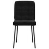 vidaXL Dining Chairs 2 pcs Black Velvet