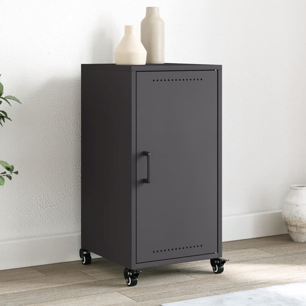 vidaXL Sideboard Black 36x39x72 cm Steel