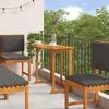 vidaXL Garden Bistro Set 6 pcs Brown Solid Acacia Wood