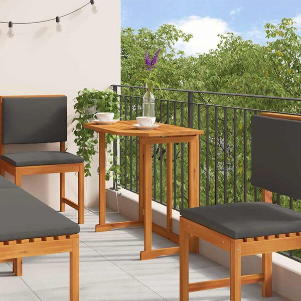 vidaXL Garden Bistro Set 6 pcs Brown Solid Acacia Wood