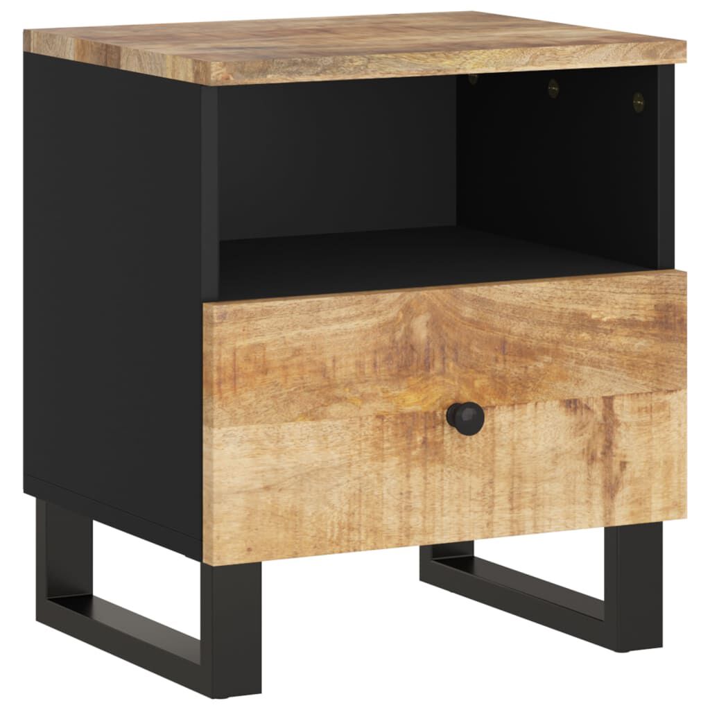 vidaXL Bedside Cabinet Solid Wood Mango&Engineered Wood