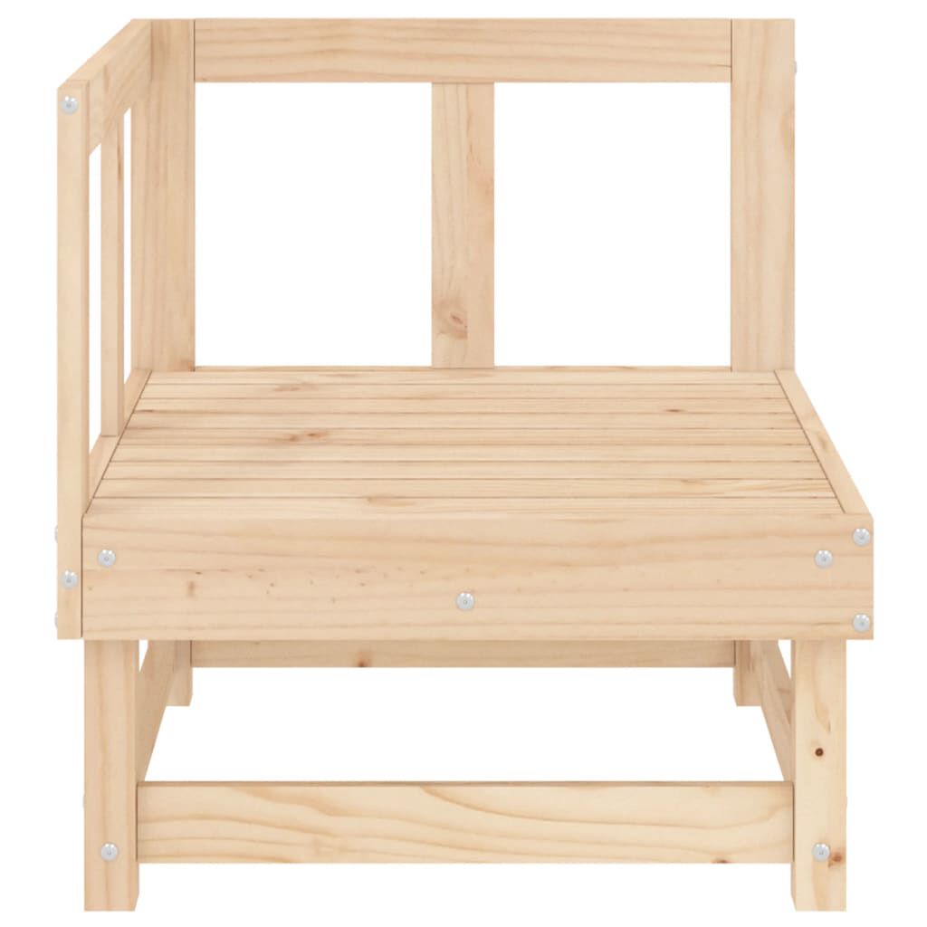 vidaXL Garden Corner Sofas 2 pcs Solid Wood Pine