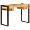 vidaXL Desk with 2 Drawers 110x50x77 cm Solid Mango Wood