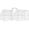 vidaXL Dog Kennel with Storage 4 pcs Silver 8 x 2 x 2 m Steel