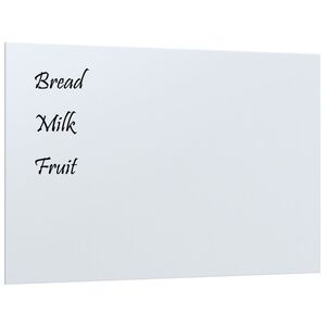 vidaXL Wall-mounted Magnetic Board White 60x40 cm&nbsp;Tempered Glass