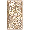 vidaXL Garden Wall Decoration 105x55 cm Corten Steel Shell Design
