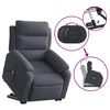 vidaXL Electric Stand up Massage Recliner Chair Dark Grey Velvet