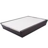 vidaXL Outdoor Lounge Bed with Cushion Poly Rattan Brown