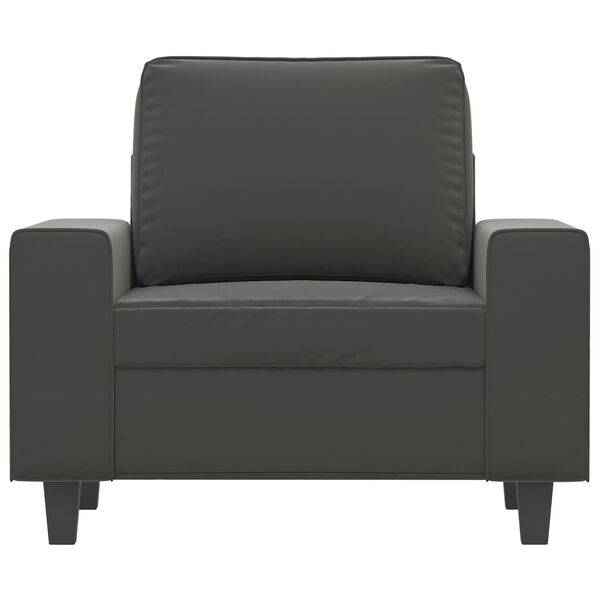 vidaXL Sofa Chair Dark Grey 60 cm Microfibre Fabric