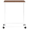 vidaXL Side Table with Wheels White 55x35x70 cm Engineered Wood