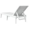 vidaXL Sun Lounger White 186x60x29 cm PP
