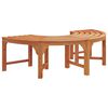 vidaXL Tree Bench Brown 160 x 160 x 45cm Solid Eucalyptus wood