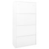 vidaXL Office Cabinet with Sliding Door White 90x40x180 cm Steel
