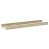 vidaXL Wall Shelves 2 pcs White and Sonoma Oak 40x9x3 cm