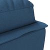 vidaXL Chaise Lounge with Cushions Blue Fabric