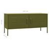 vidaXL TV Cabinet Olive Green 105x35x50 cm Steel