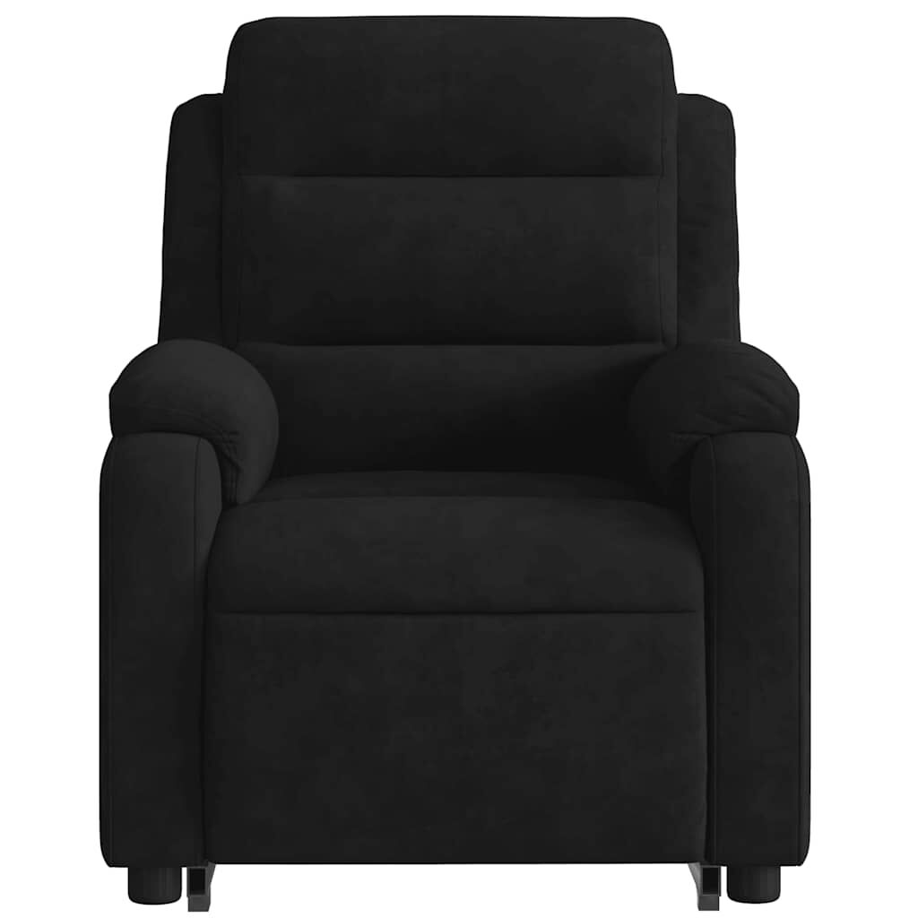 vidaXL Electric Stand up Massage Recliner Chair Black Velvet